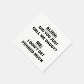 Heb je me gewoon papa genoemd? servet (Hoek)