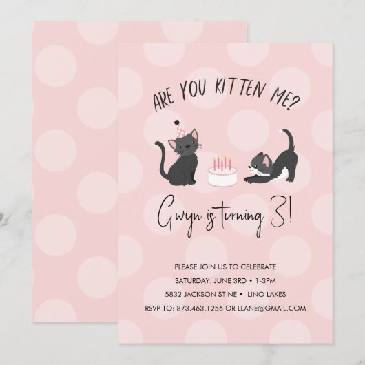 Heb je me voorgelicht? Birthday Uitnodiging (Voorkant / Achterkant)