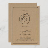 Heb je me voorgelicht? Cat Kat Kitten Birthday Par Kaart (Voorkant / Achterkant)