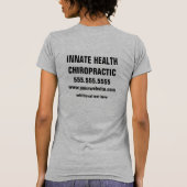 Heb je meer vertrouwen in Chiropractische Quote T- T-shirt (Achterkant)