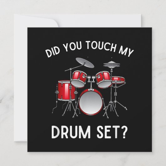 Heb je mijn drumstel aangeraakt Shirt Grappig heb Save The Date (Voorkant)