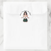 Heb je mijn hond gezien? Schattigee manga Ronde Sticker (Tas)