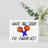 Heb je mijn Maracas gezien? Briefkaart (Staand voorkant)
