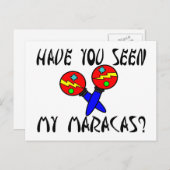 Heb je mijn Maracas gezien? Briefkaart (Voorkant / Achterkant)