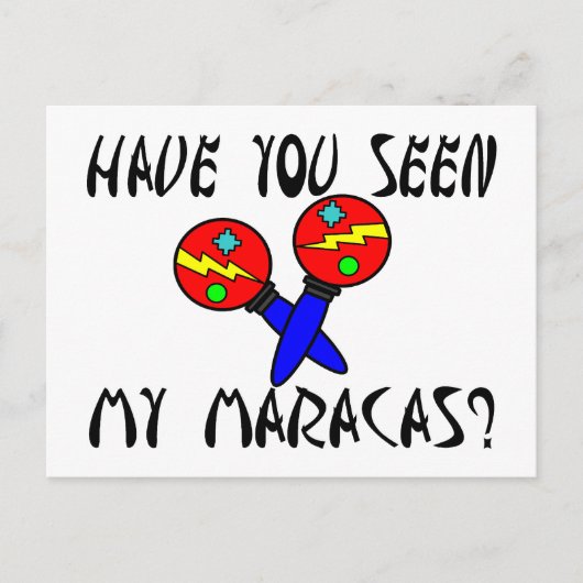 Heb je mijn Maracas gezien? Briefkaart (Voorkant)