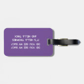 Heb je mijn tas gezien? Heb je mijn tas gezien? Bagagelabel (Achterkant horizontaal)