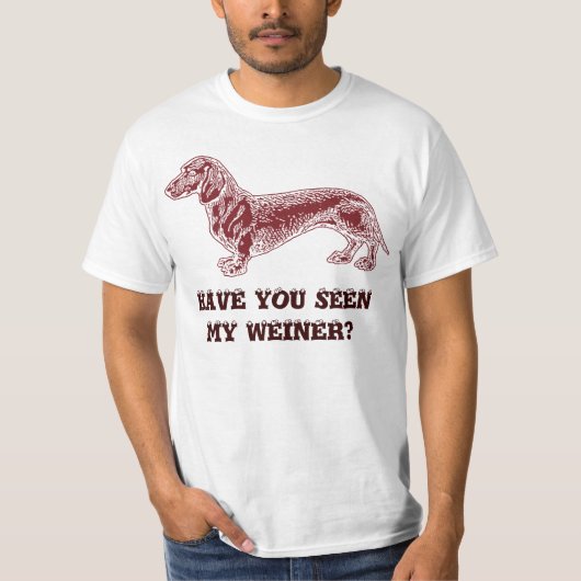 Heb je mijn Weiner gezien? T-shirts (Voorkant)