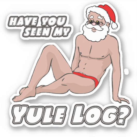 Heb je mijn yule log gezien? sticker (Voorkant)