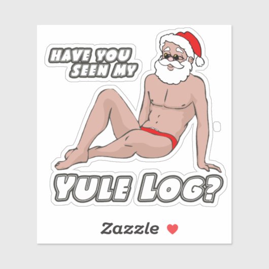 Heb je mijn yule log gezien? sticker (Vel)