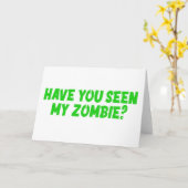 Heb je mijn Zombie gezien? Kaart (Gele Bloem)