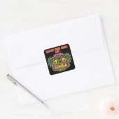 Heb je mijn zombie gezien vierkante sticker (Envelop)