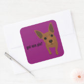 Heb je min. pin? Miniatuur Pinscher (rode) Sticker (Envelop)