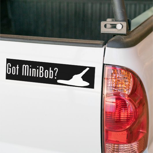 Heb je MiniBob? Bumpersticker (Op Truck)