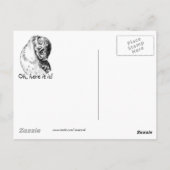 Heb je m'n stomme broer gezien? briefkaart (Achterkant)