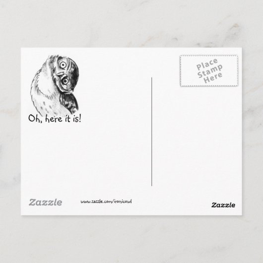 Heb je m'n stomme broer gezien? briefkaart (Achterkant)