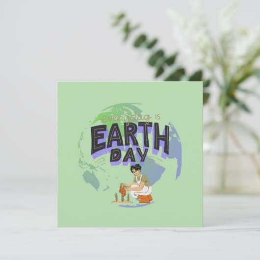 "Heb je moeder lief: elke dag de dag van de aarde" (Staand voorkant)