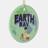 "Heb je moeder lief: elke dag de dag van de aarde" Keramisch Ornament (Rechts)