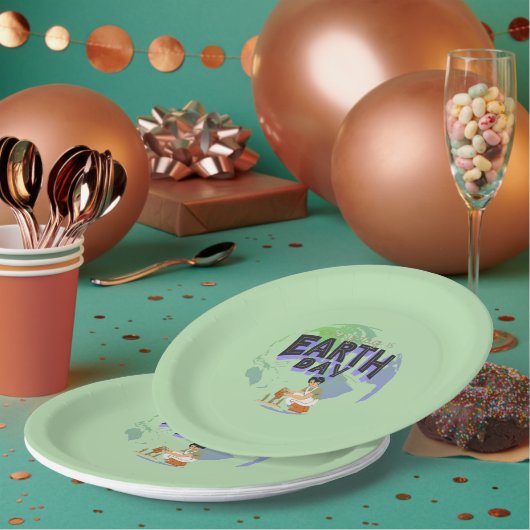 "Heb je moeder lief: elke dag de dag van de aarde" Papieren Bordje (Multi)