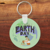 "Heb je moeder lief: elke dag de dag van de aarde" Sleutelhanger (Voorkant)