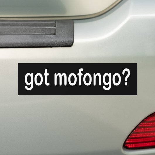 Heb je mofongo? bumpersticker (Op auto)