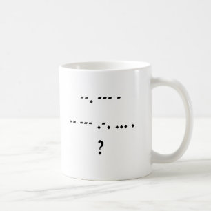 Heb je Morse? Koffiemok