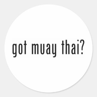 Heb je Muay Thai? Ronde Sticker