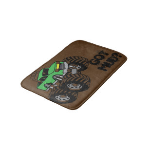 Heb je Mud? Green Monster Truck Bath Mat voor kind
