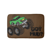 Heb je Mud? Green Monster Truck Bath Mat voor kind (Voorkant)
