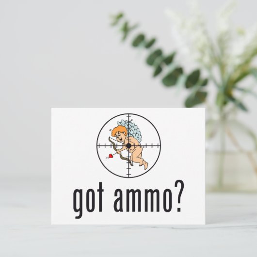 Heb je munitie? (Anti-Valentijnsdag) Feestdagenkaart (Staand voorkant)