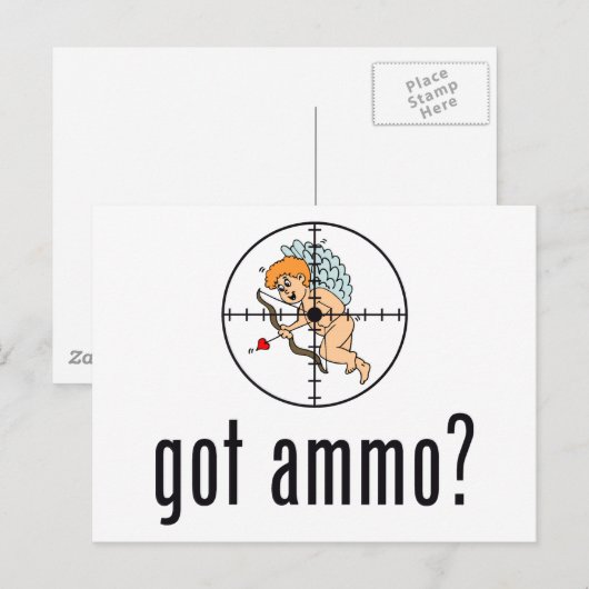 Heb je munitie? (Anti-Valentijnsdag) Feestdagenkaart (Voorkant / Achterkant)