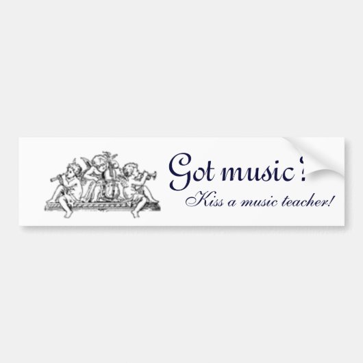 Heb je muziek?  Bumpersticker (Voorkant)