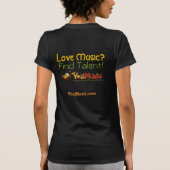 Heb je muziek? t-shirt (Achterkant)