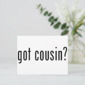 Heb je neef? briefkaart (Staand voorkant)