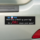 Heb je nog steeds een spannend been? Of... Bumpersticker (Op auto)