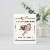 Heb je nu gezien dat je vader wilde? briefkaart (Staand voorkant)