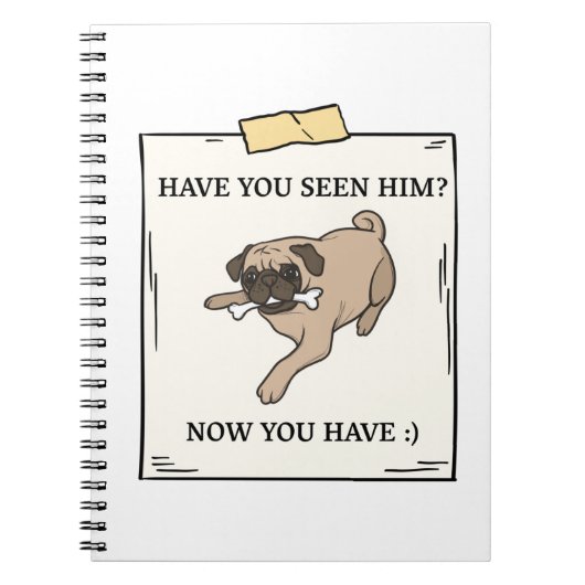 Heb je nu gezien dat je vader wilde? notitieboek (Voorkant)