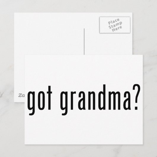 Heb je oma? briefkaart (Voorkant / Achterkant)