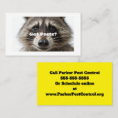 "Heb je ongedierte?" ongediertebestrijdend Visitek Visitekaartje (Voorkant / Achterkant)