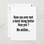 Heb je ooit een beter gedoe ontmoet dan jij? briefkaart (Voorkant / Achterkant)