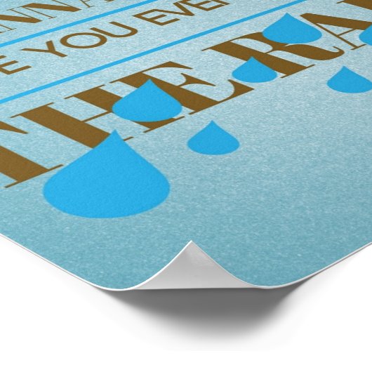 Heb je ooit het Poster van de Regenziekte gezien? (Hoek)