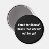 Heb je op Obama gestemd? Hoe gaat dat voor jou? Magneet (Voorkant / Achterkant)