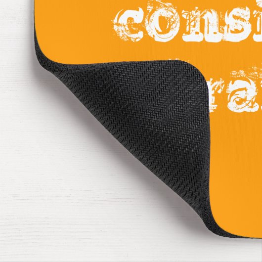 Heb je oranje overwogen? muismat (Hoek)