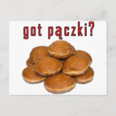 Heb je paczki ? Poolse dessert Briefkaart (Voorkant)