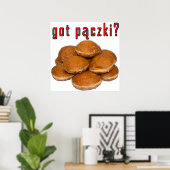 Heb je paczki ? Poolse dessert Poster (Thuiskantoor)