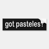 Heb je pasteles? bumpersticker (Voorkant)