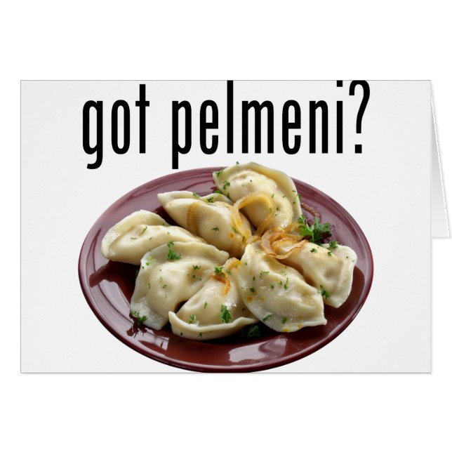 Heb je pelmeni? П е нль ? (Voorkant Horizontaal)