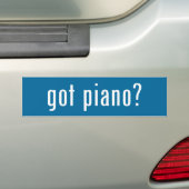 Heb je piano? bumpersticker (Op auto)