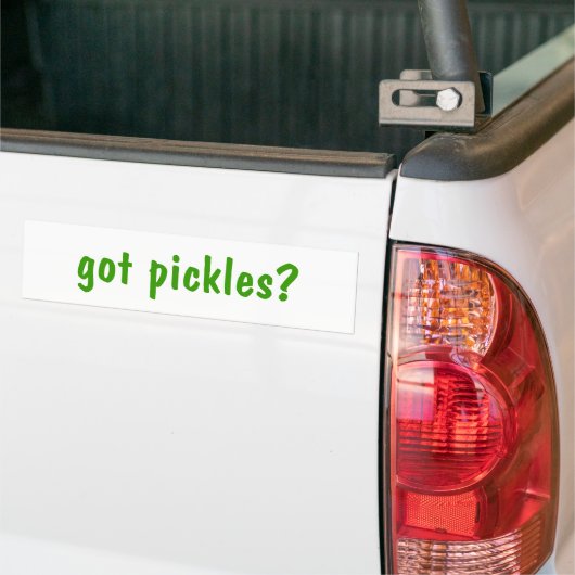 Heb je pickles? Bumpersticker (Op Truck)