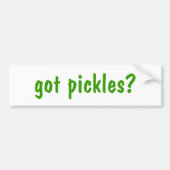 Heb je pickles? Bumpersticker (Voorkant)