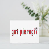 Heb je pierogi? briefkaart (Staand voorkant)